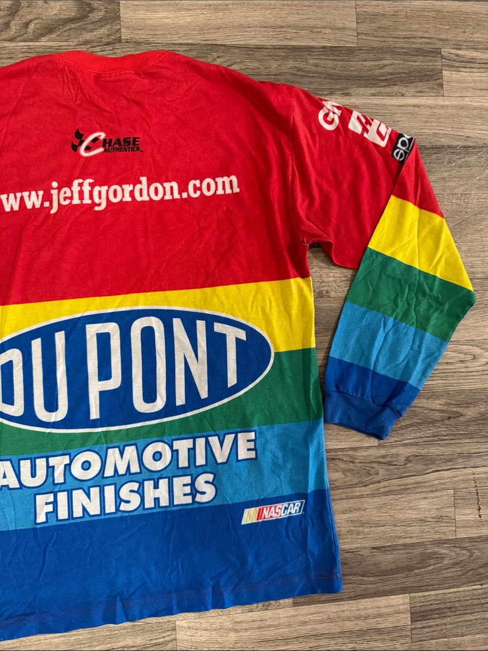 Vintage 90’s Chase Authentics Jeff Gordon NASCAR long sleeve shirt men’s sz L - Picture 10 of 15